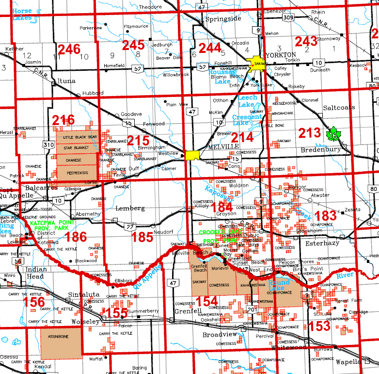 ISC - Saskatchewan Rural Municipality Boundary Map